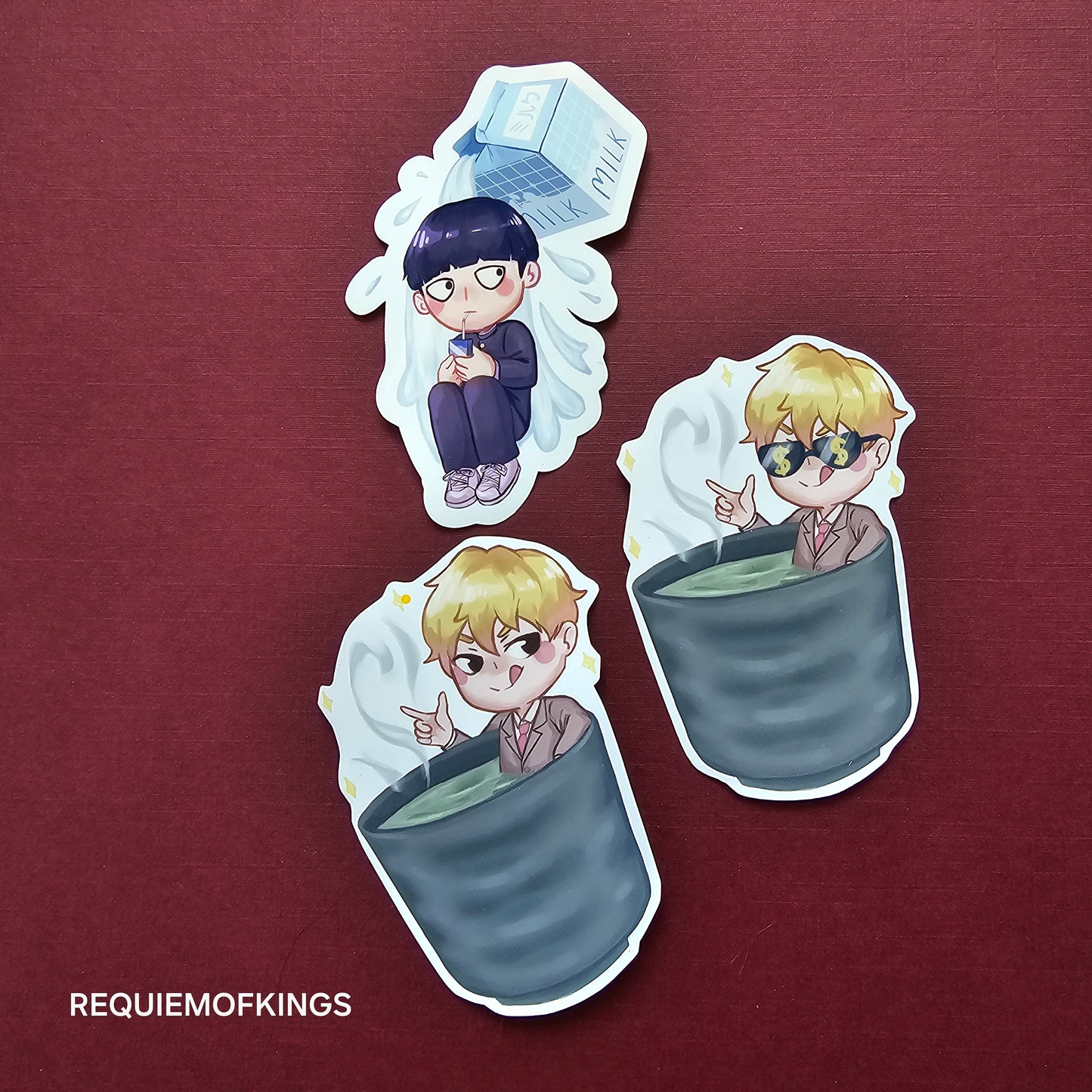 Mob Psycho Beverages Stickers